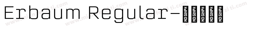 Erbaum Regular字体转换